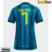 Colombia Luis Diaz #7 Replica Away Shirt Ladies World Cup 2026 Short Sleeve